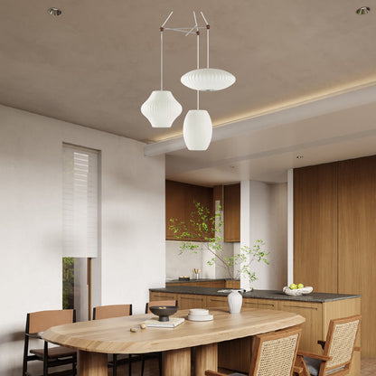 Triple Pear Bubble Modern Metal Pendant Lamp