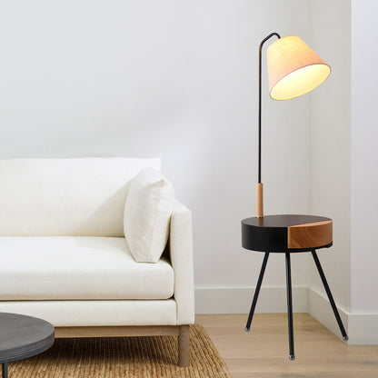 Tripod Fabric Modern Metal Floor Lamp