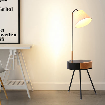 Tripod Fabric Modern Metal Floor Lamp