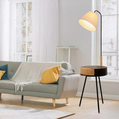 Tripod Fabric Modern Metal Floor Lamp