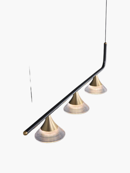 Tristan Restaurant Modern Brass Chandelier