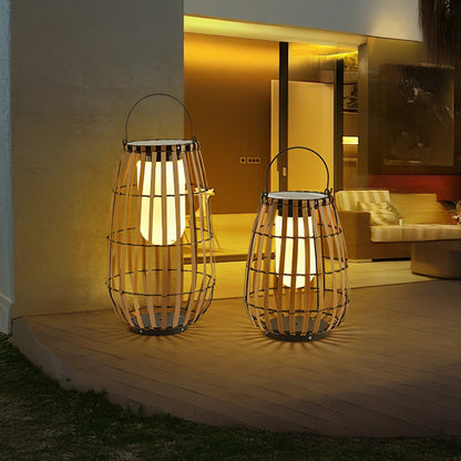 Tropic Braid Lantern Modern Metal Outdoor Lamp