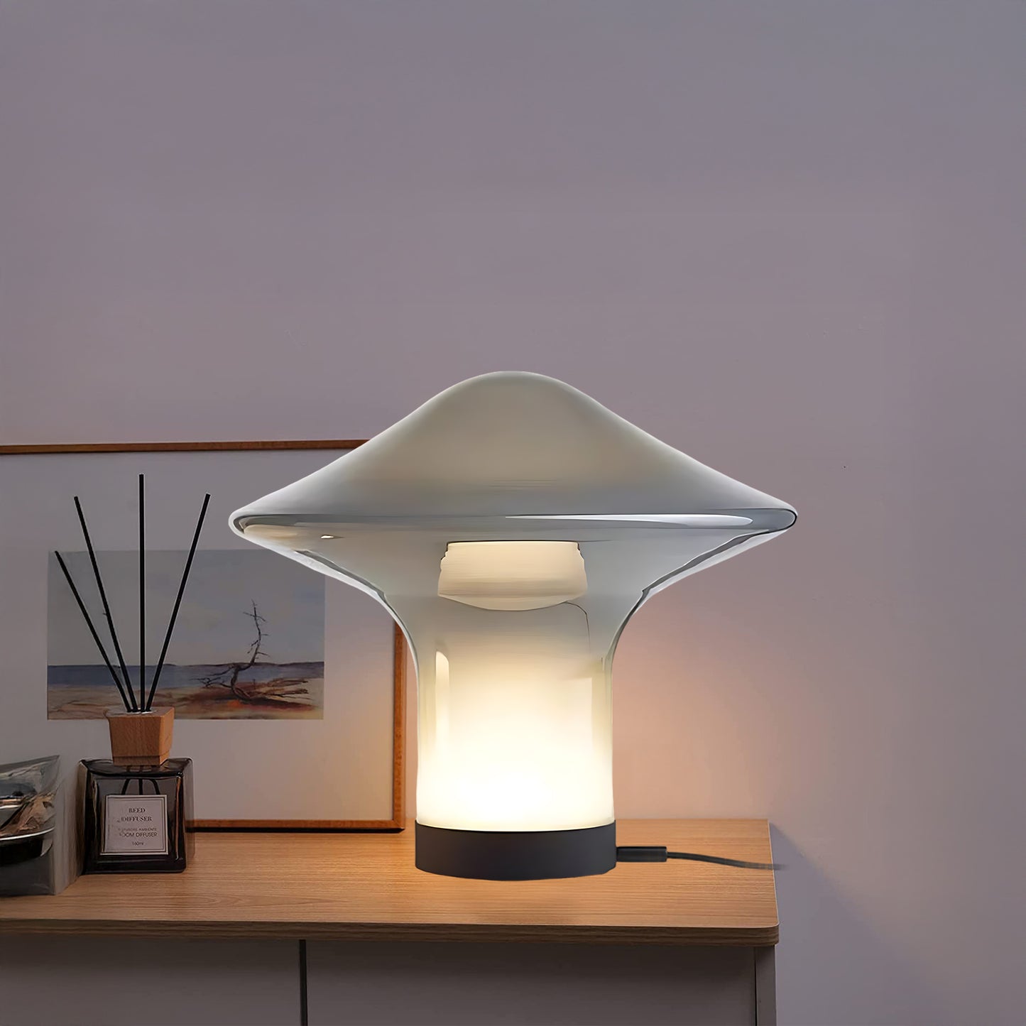 Trottola Minimalist Crystal Table Lamp