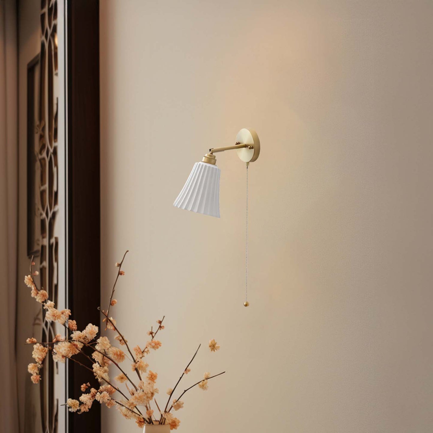 Trumpet Modern Ceramic Wall Light