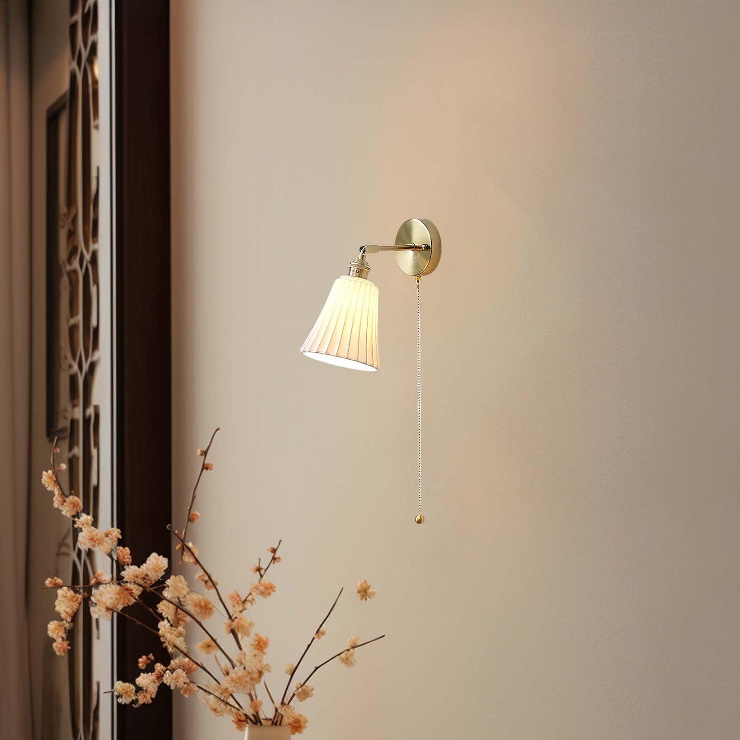 Trumpet Modern Ceramic Wall Light