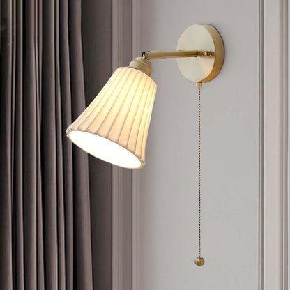 Trumpet Modern Ceramic Wall Light