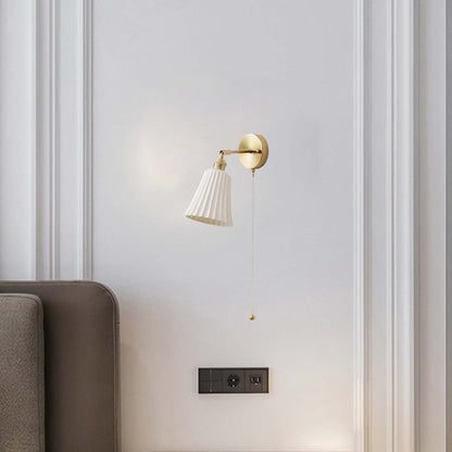 Trumpet Modern Ceramic Wall Light