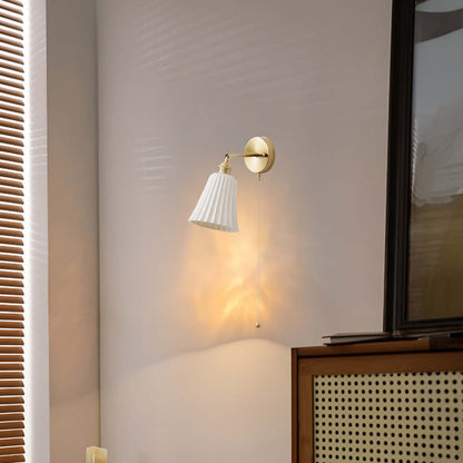 Trumpet Modern Ceramic Wall Light