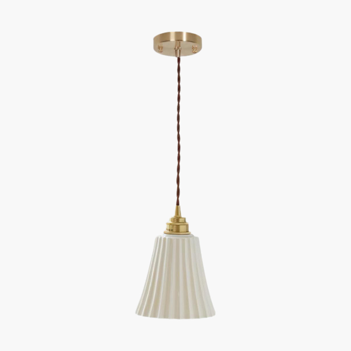 Trumpet Traditional Ceramic Pendant Light