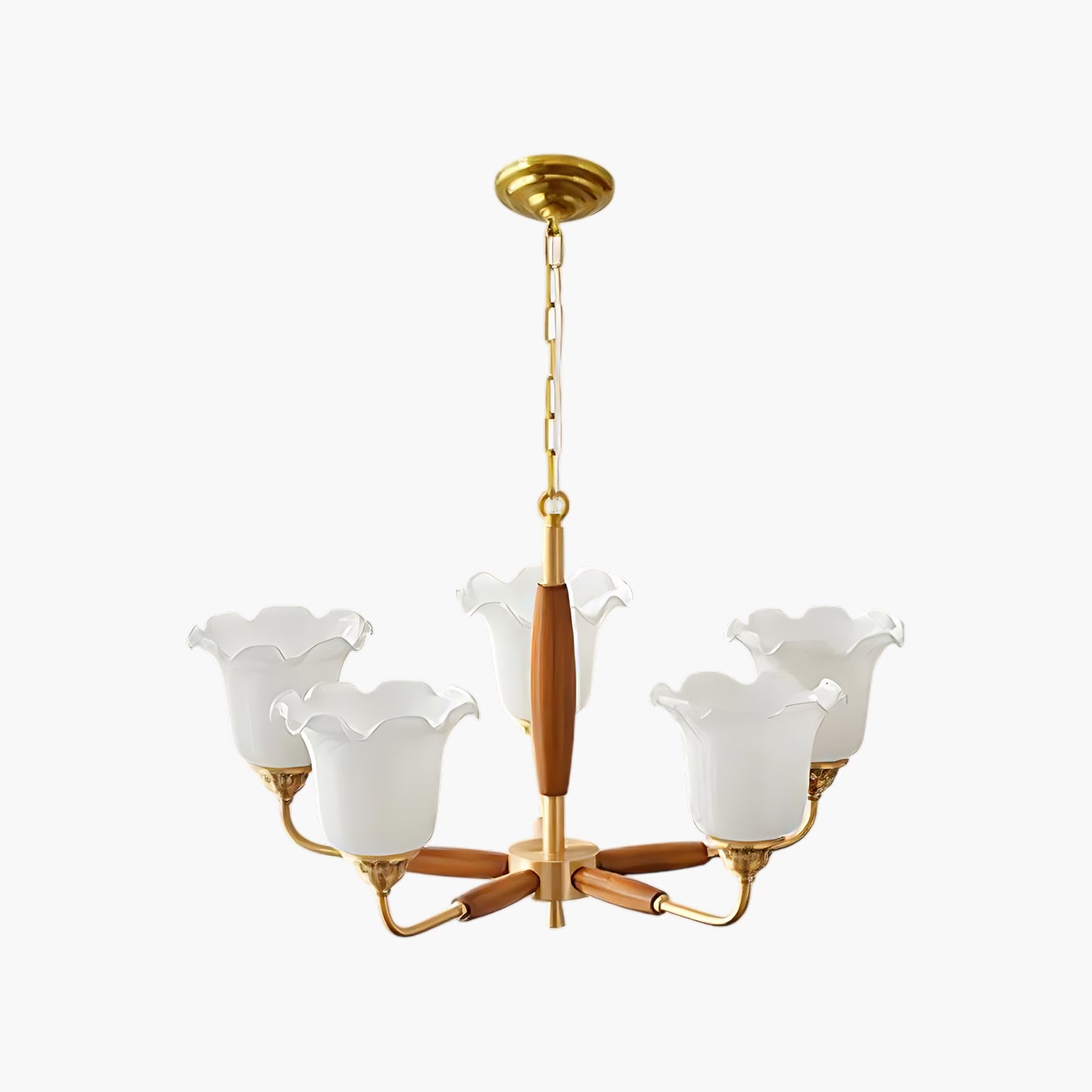 Trumpet Flower Minimalist Crystal Chandelier