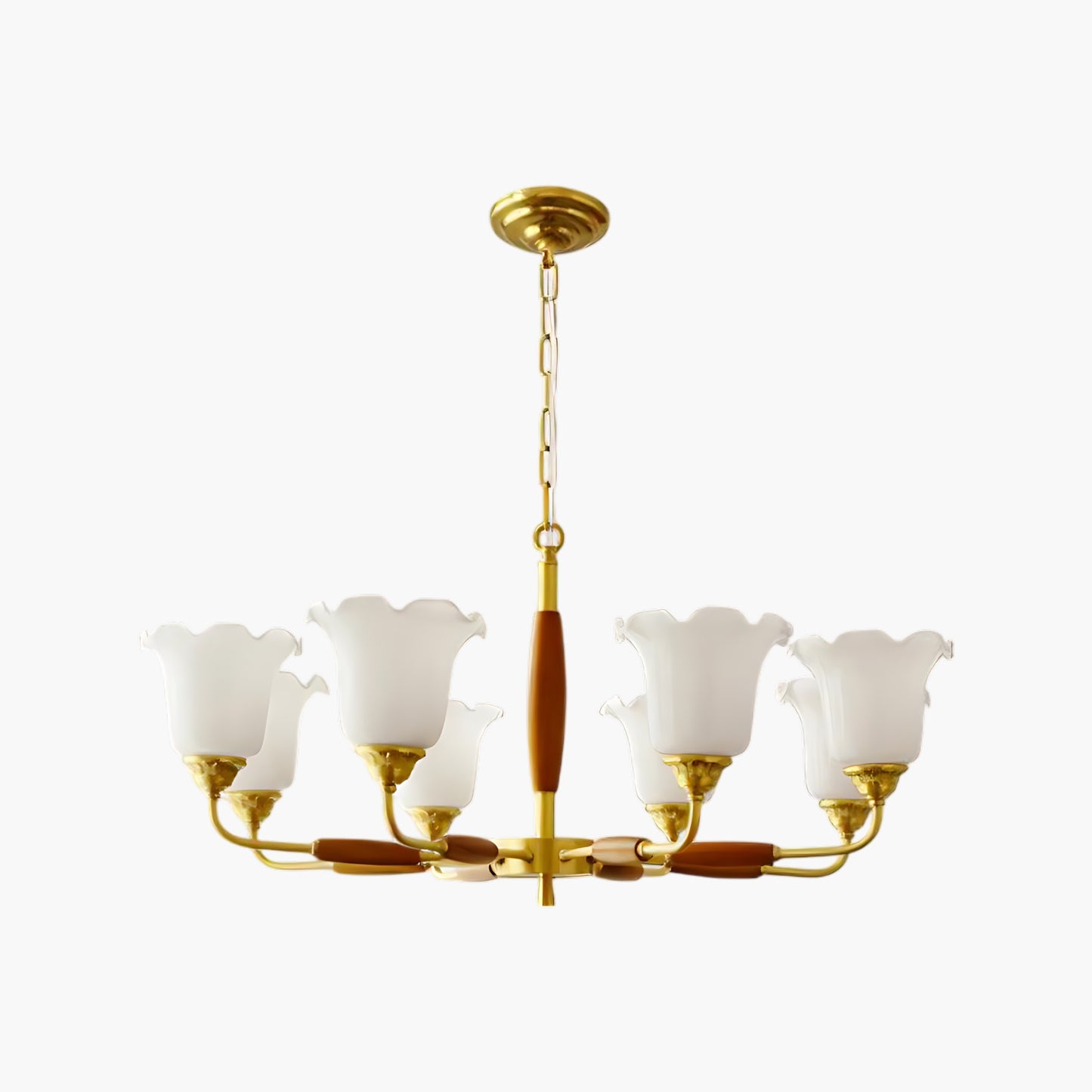 Trumpet Flower Minimalist Crystal Chandelier