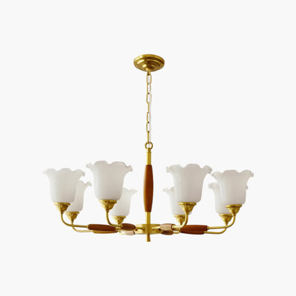 Trumpet Flower Minimalist Crystal Chandelier