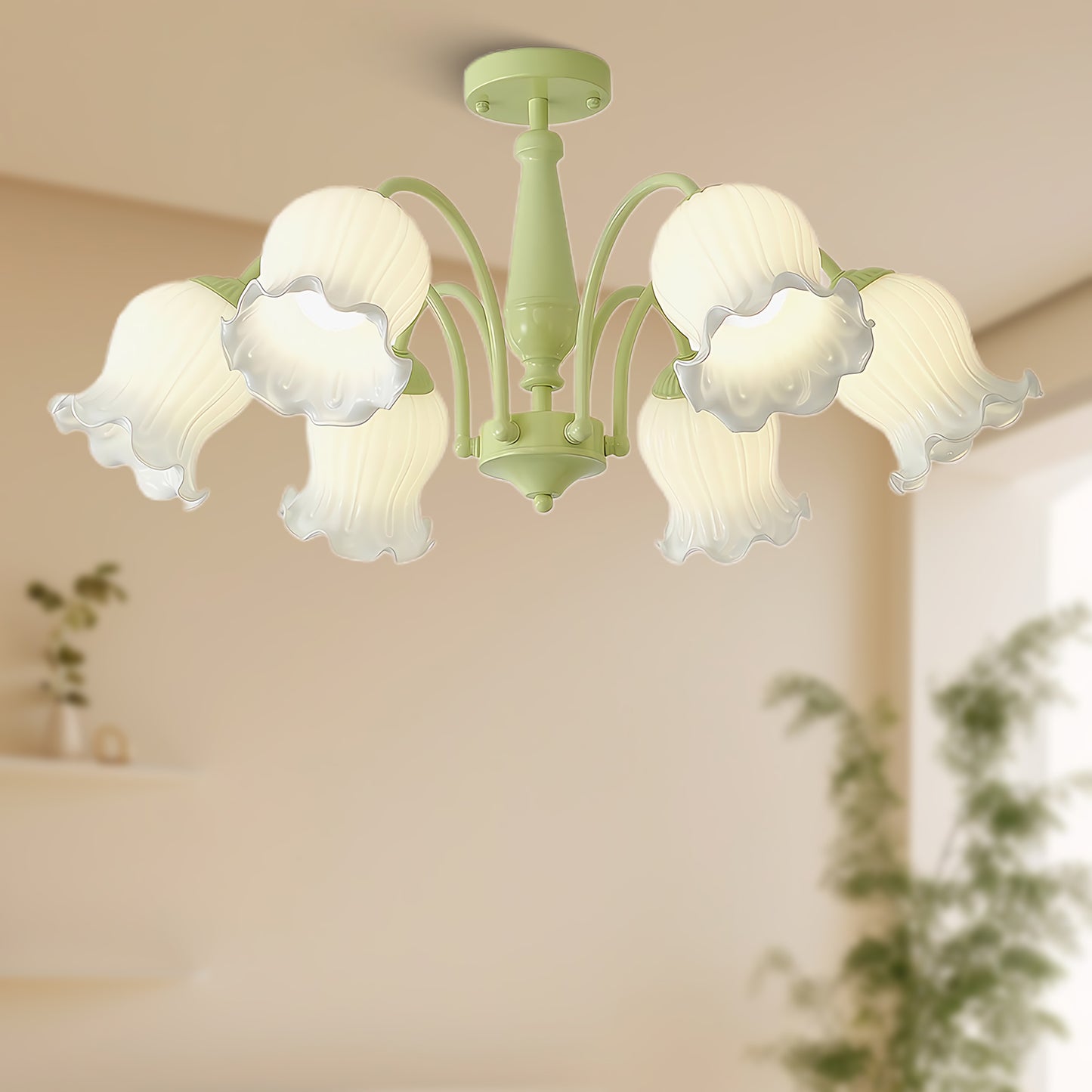 Trumpet Flower Classic Crystal Chandelier