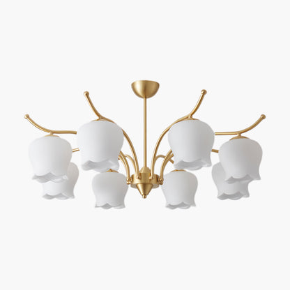 Tulip Brass Modern Crystal Chandelier