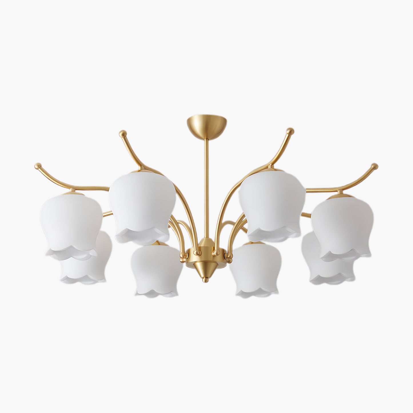 Tulip Brass Modern Crystal Chandelier