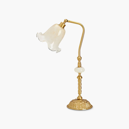 Tulip Brass Minimalist Crystal Table Lamp