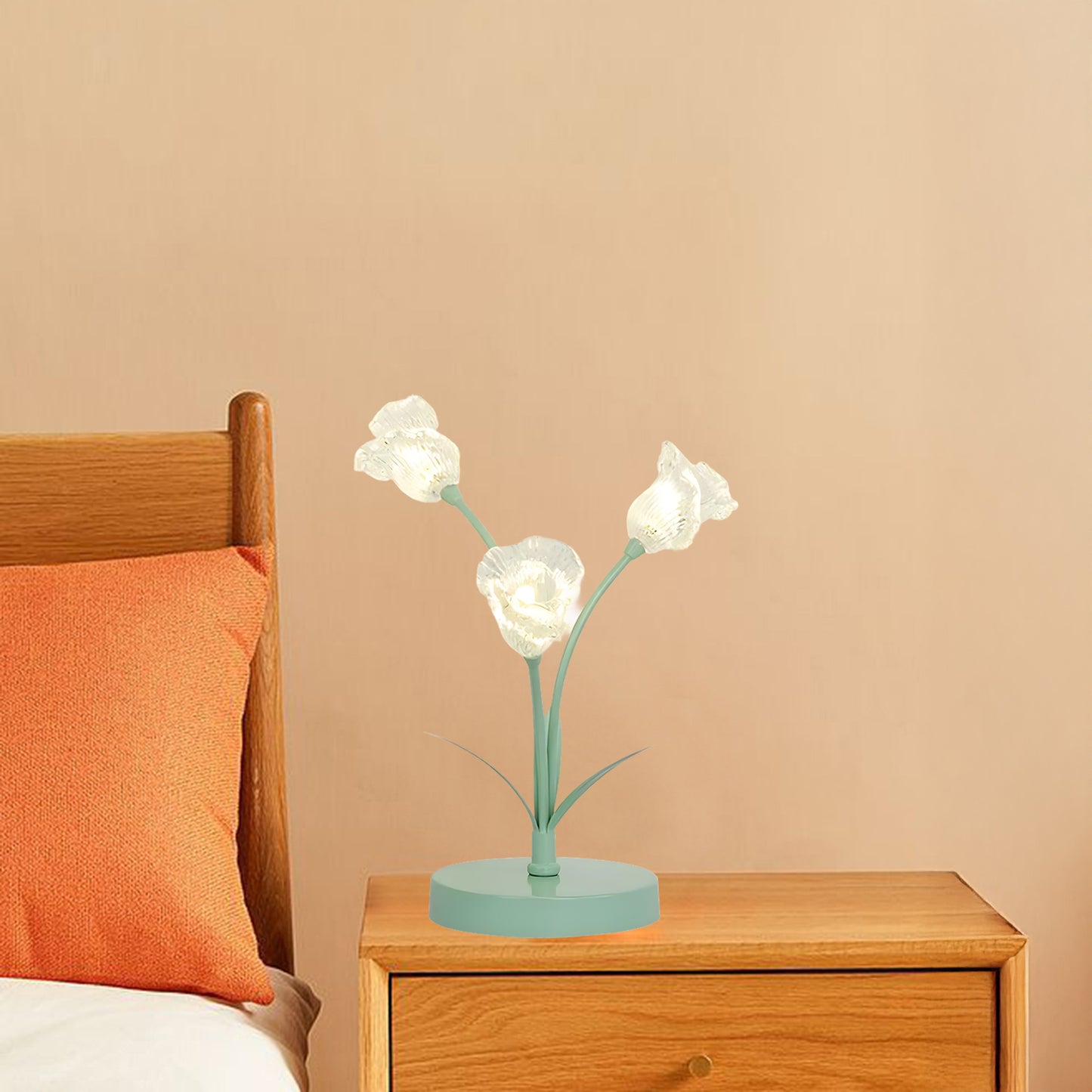 Tulip Flower Modern Crystal Table Lamp