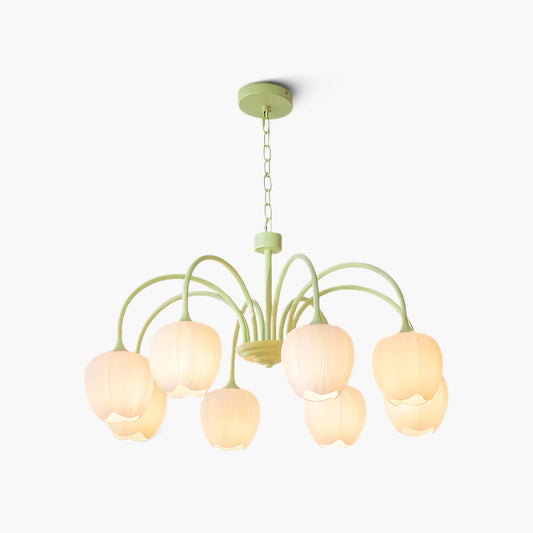 Tulip Matcha Modern Crystal Chandelier