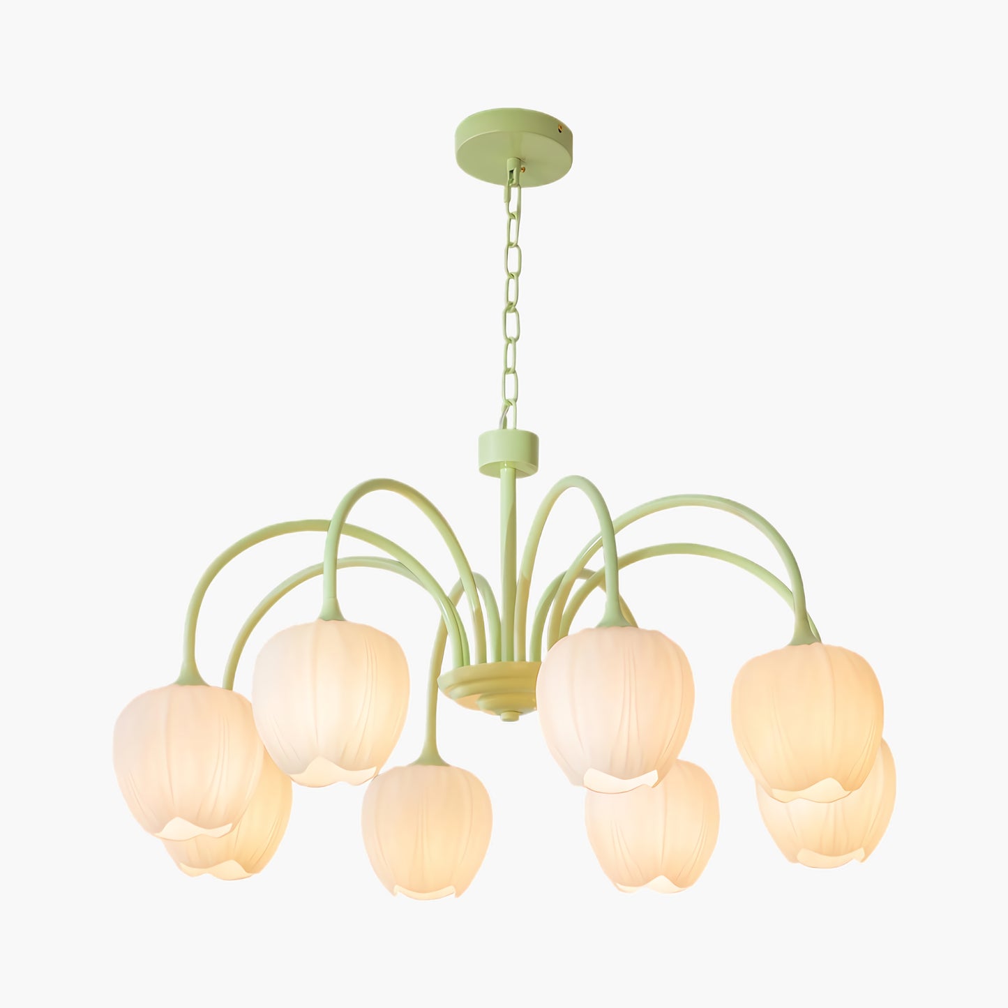 Tulip Matcha Modern Crystal Chandelier