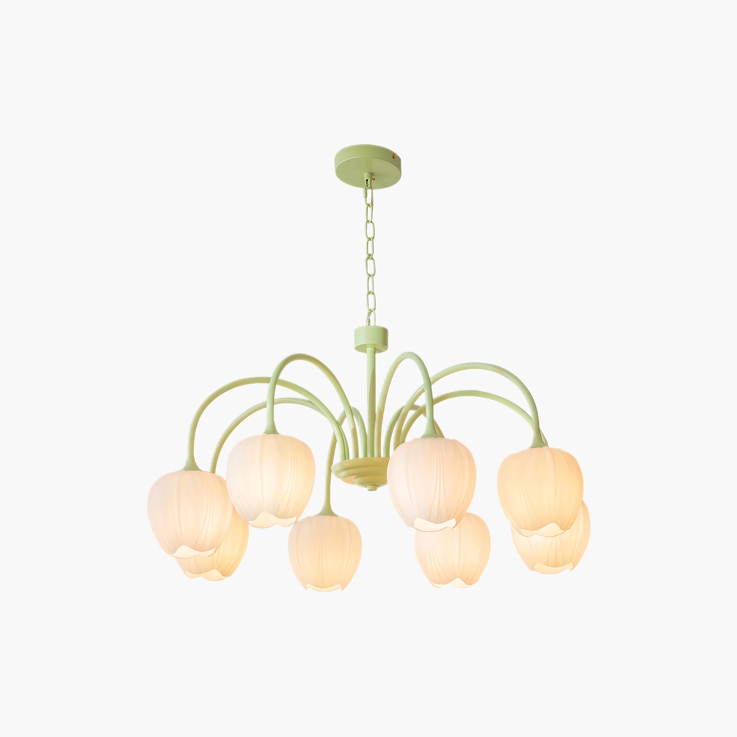 Tulip Matcha Modern Crystal Chandelier