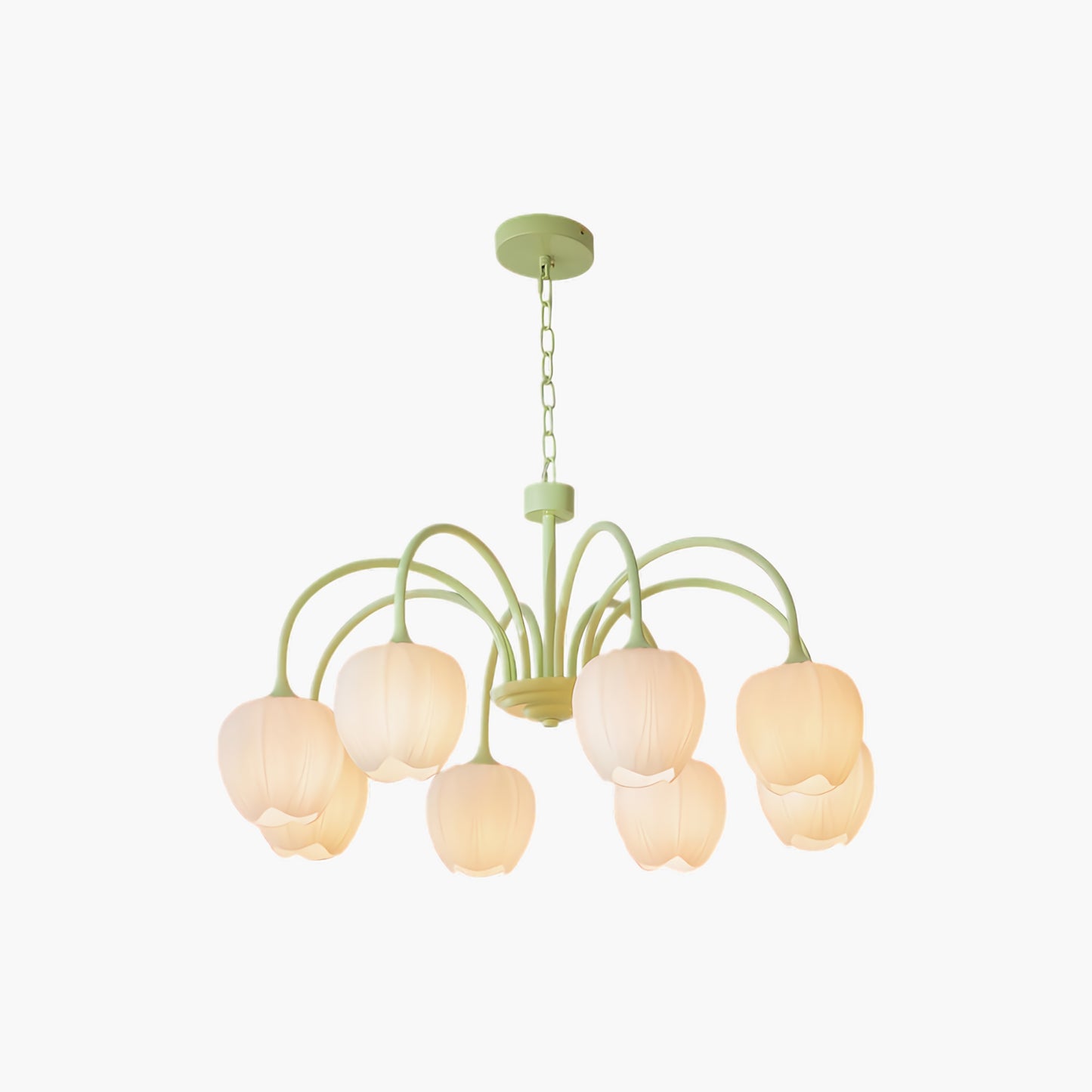 Tulip Matcha Modern Crystal Chandelier