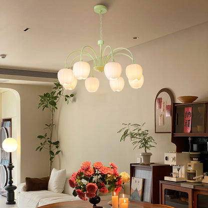 Tulip Matcha Modern Crystal Chandelier