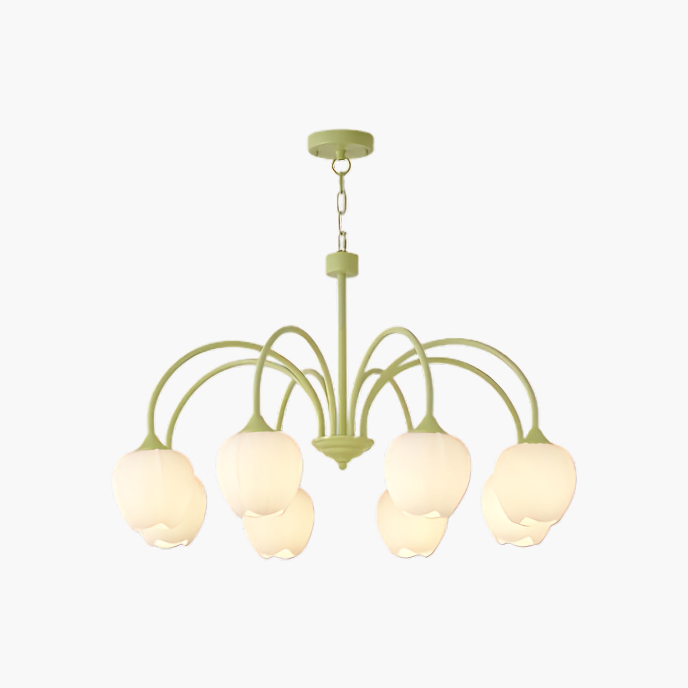 Tulip Matcha Modern Crystal Chandelier