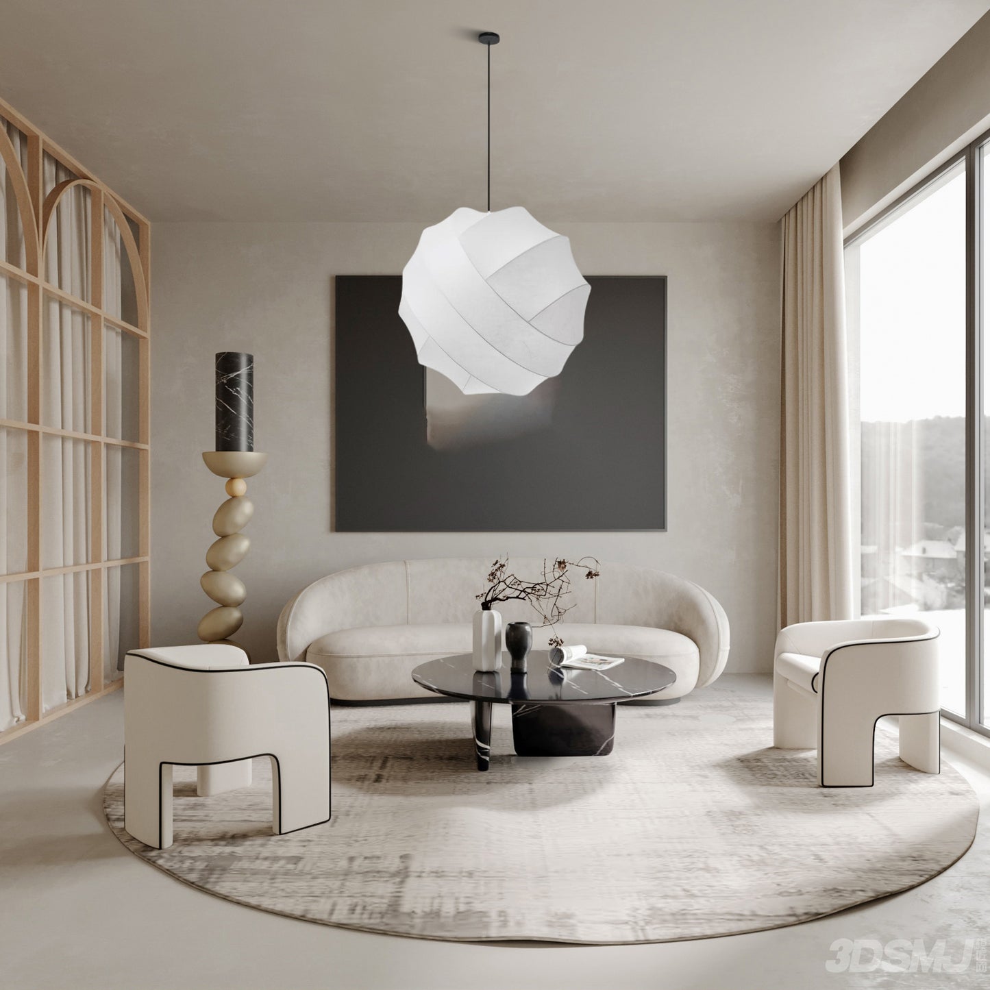 Turner Eclectic Metal Pendant Lamp