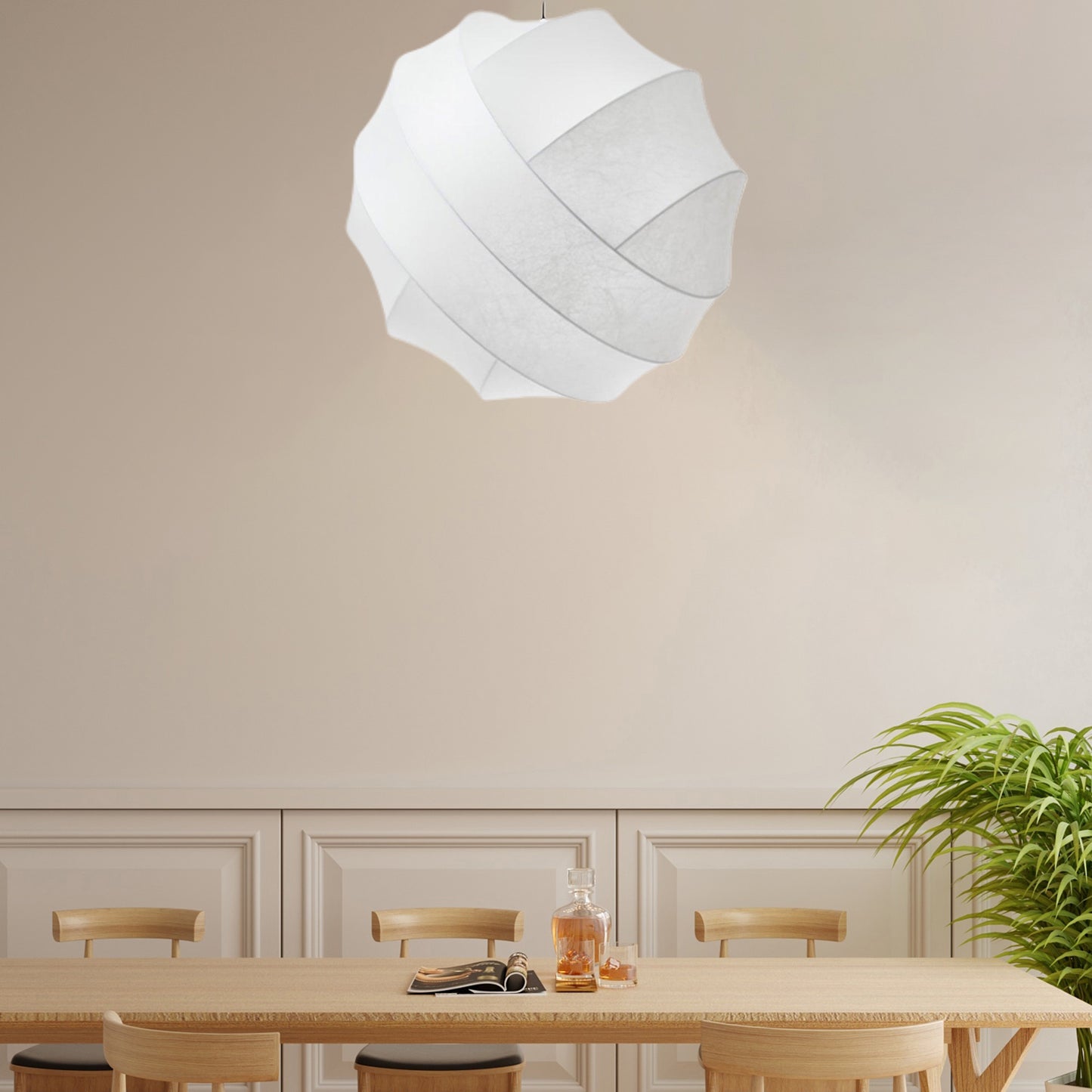 Turner Eclectic Metal Pendant Lamp