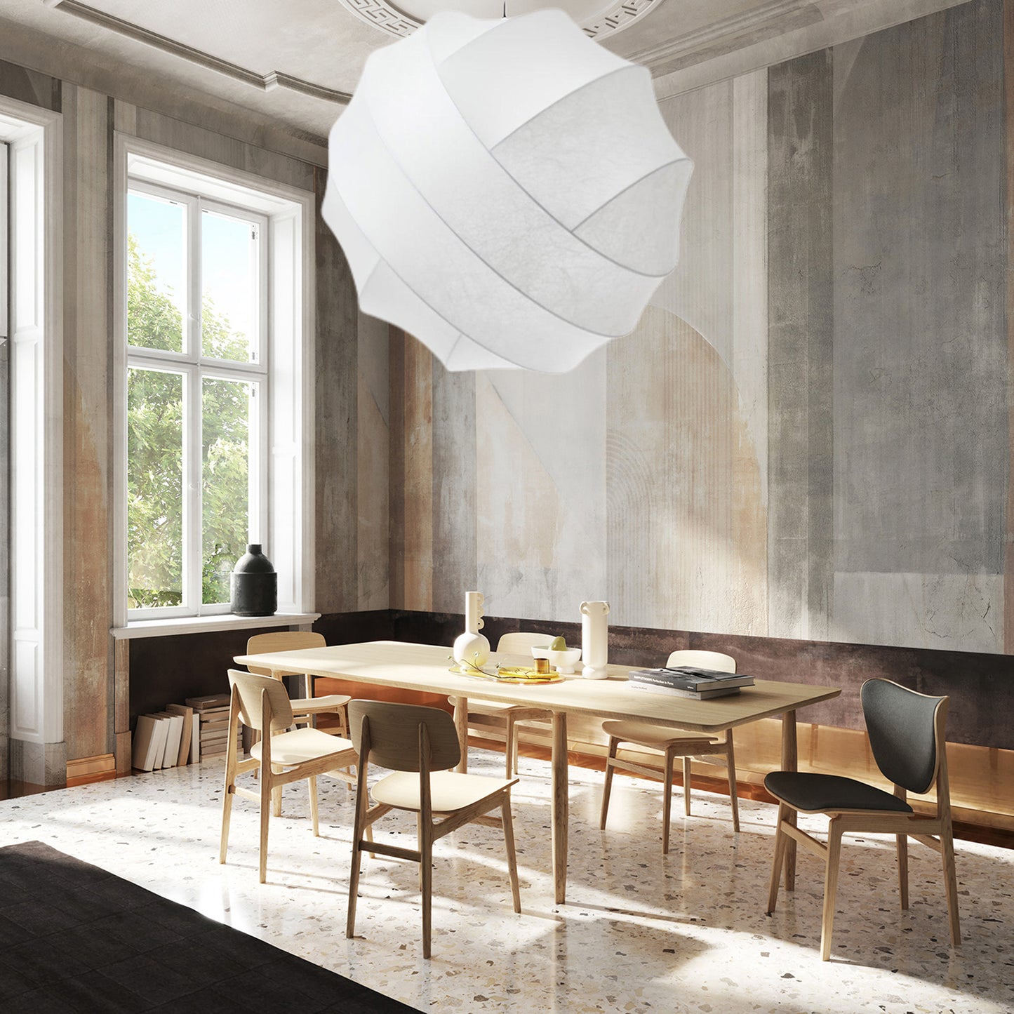 Turner Eclectic Metal Pendant Lamp