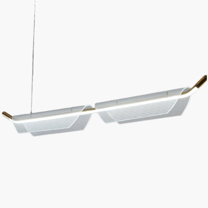 Two Boats Acrylic Contemporary Metal Pendant Light