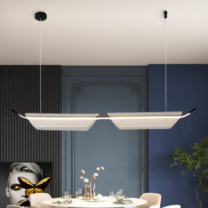 Two Boats Acrylic Contemporary Metal Pendant Light