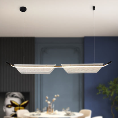 Two Boats Acrylic Contemporary Metal Pendant Light