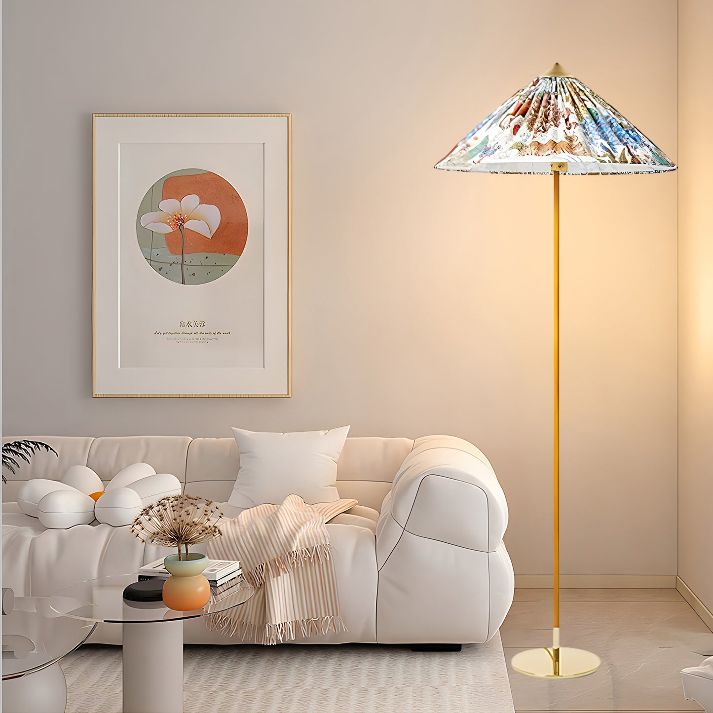 Tynell Eclectic Metal Floor Lamp