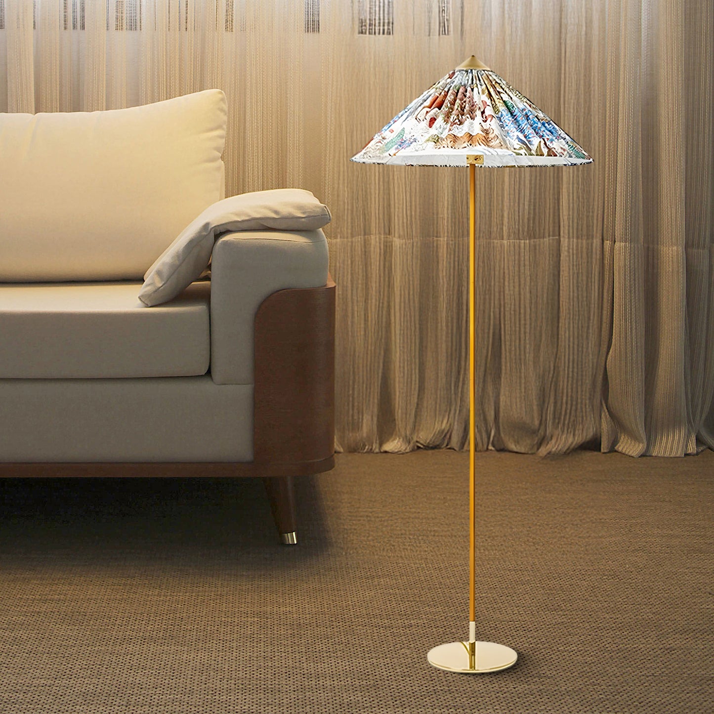 Tynell Eclectic Metal Floor Lamp