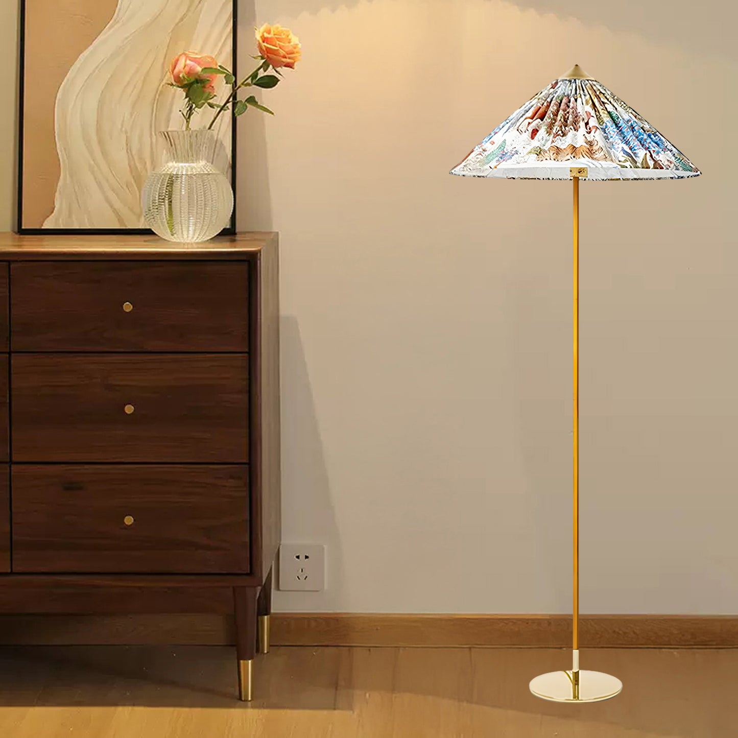 Tynell Eclectic Metal Floor Lamp