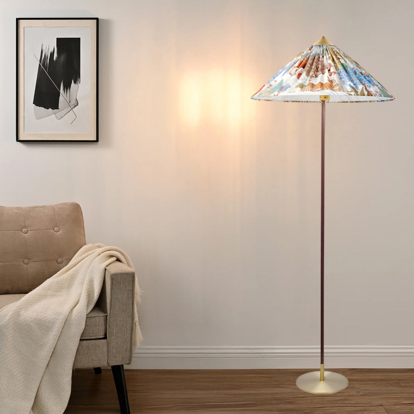 Tynell Eclectic Metal Floor Lamp