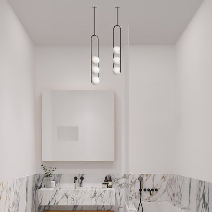 U Minimalist Crystal Pendant Lamp