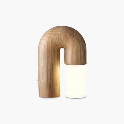 U Shaped Door Luxury Wood Table Lamp