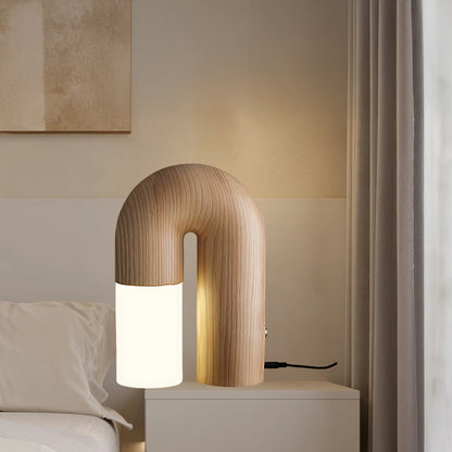 U Shaped Door Luxury Wood Table Lamp