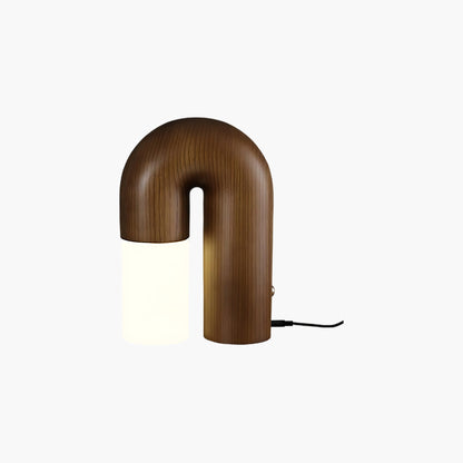 U Shaped Door Luxury Wood Table Lamp