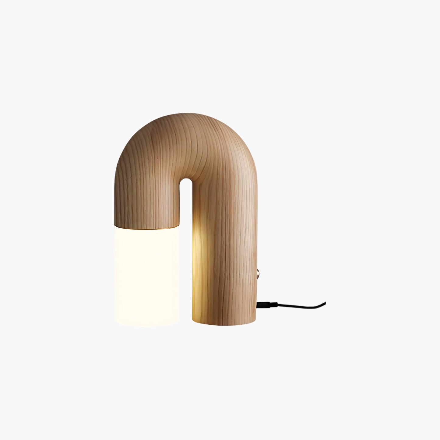 U Shaped Door Luxury Wood Table Lamp