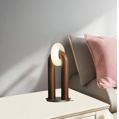 U-Shaped Xuanguang Eclectic Metal Table Lamp