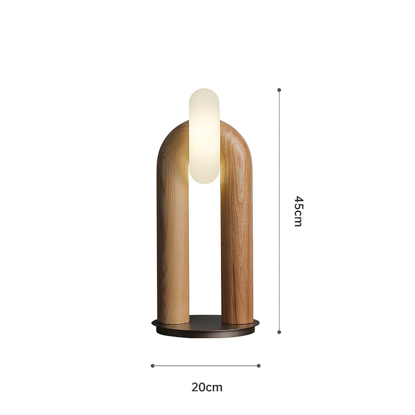 U-Shaped Xuanguang Eclectic Metal Table Lamp