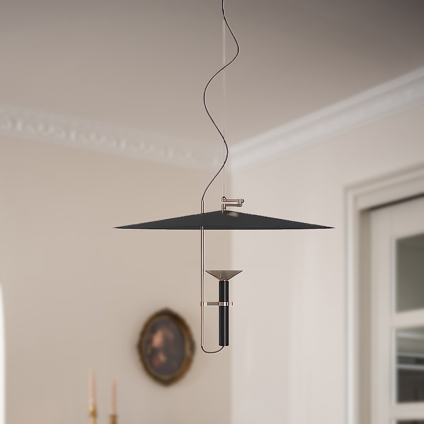 UFO Orbit Minimalist Metal Pendant Light