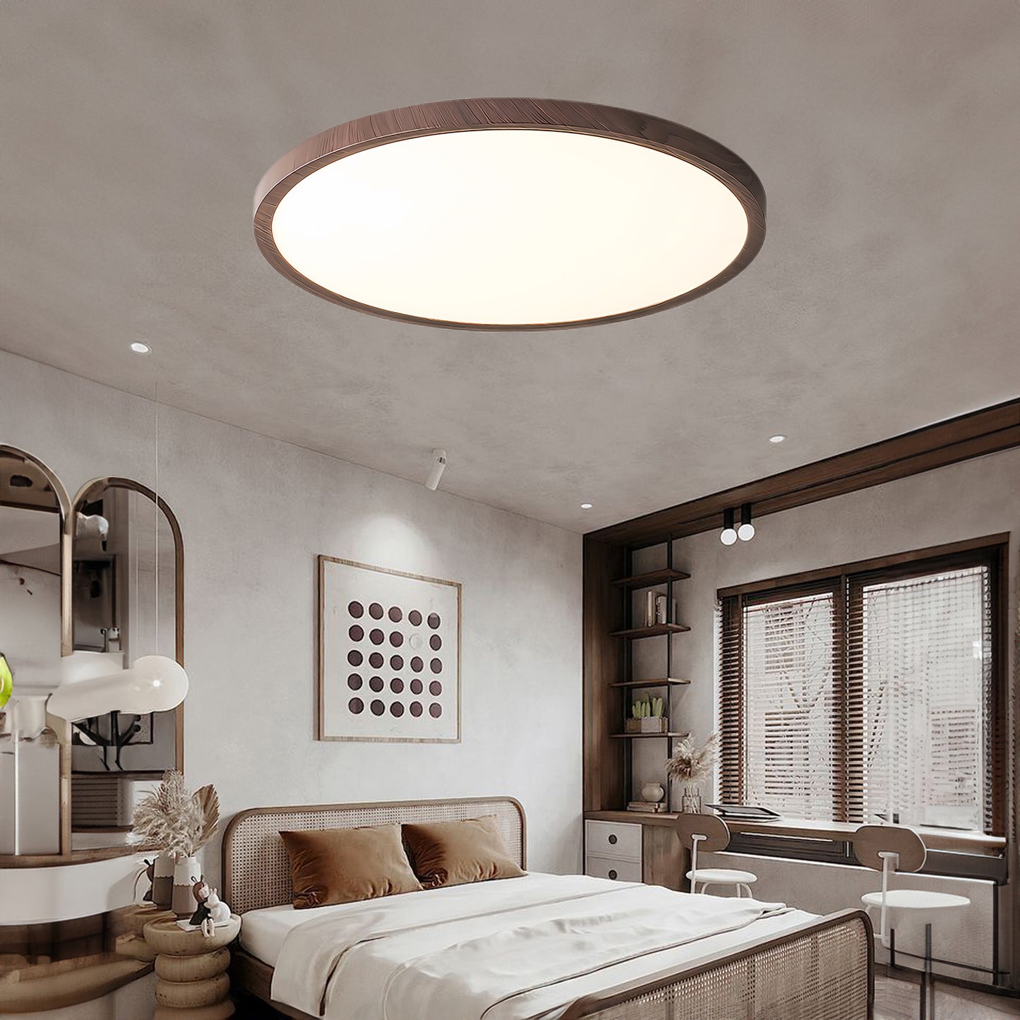 Ultrathin Round Modern Metal Ceiling Light