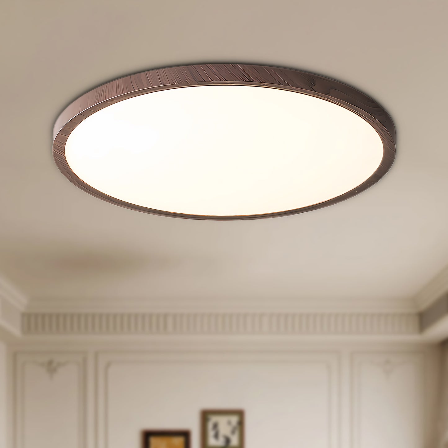 Ultrathin Round Modern Metal Ceiling Light