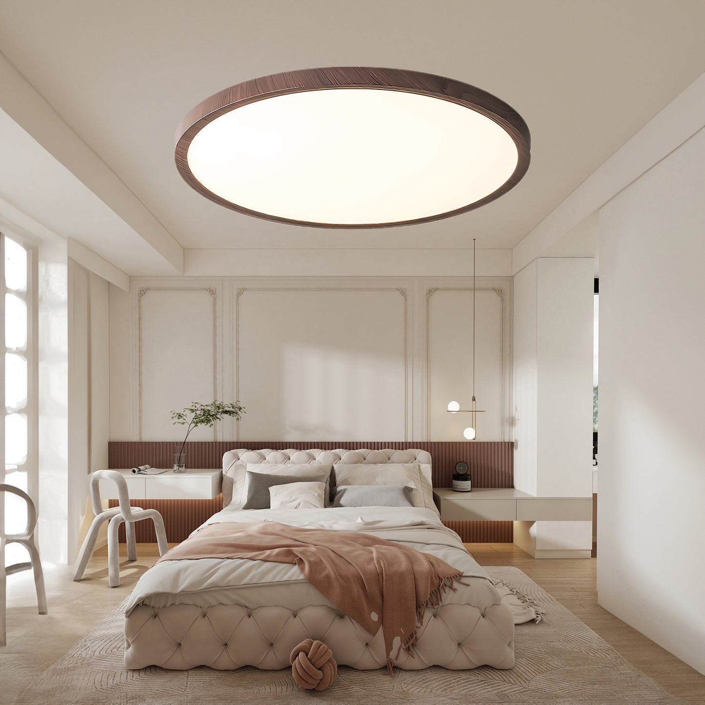 Ultrathin Round Modern Metal Ceiling Light