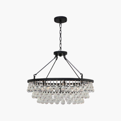 Unique Tiered Eclectic Crystal Chandelier