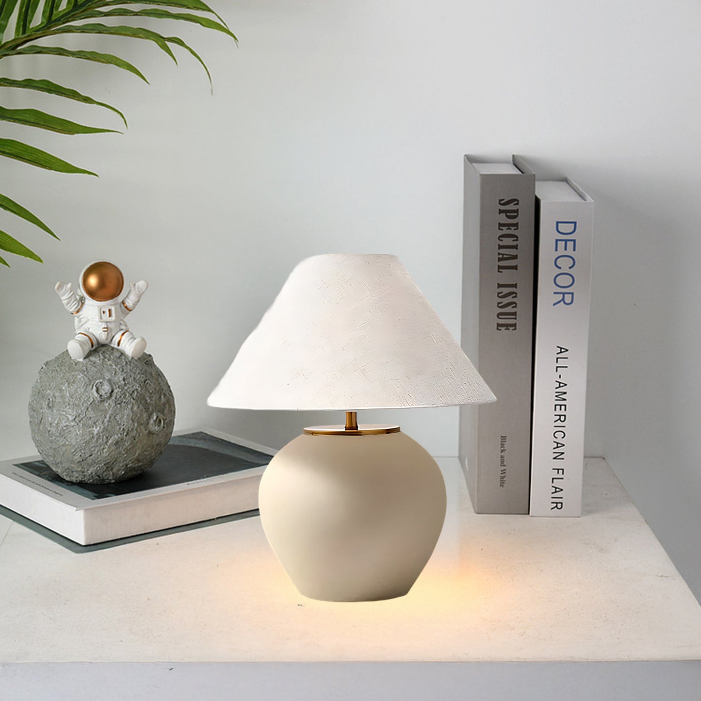 Upsala Ekeby Eclectic Metal Table Lamp